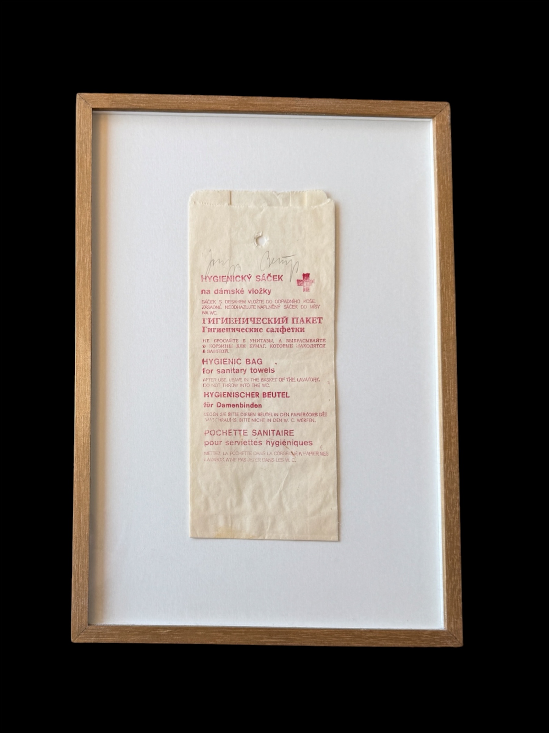 Joseph Beuys — Hygienicky Sácek